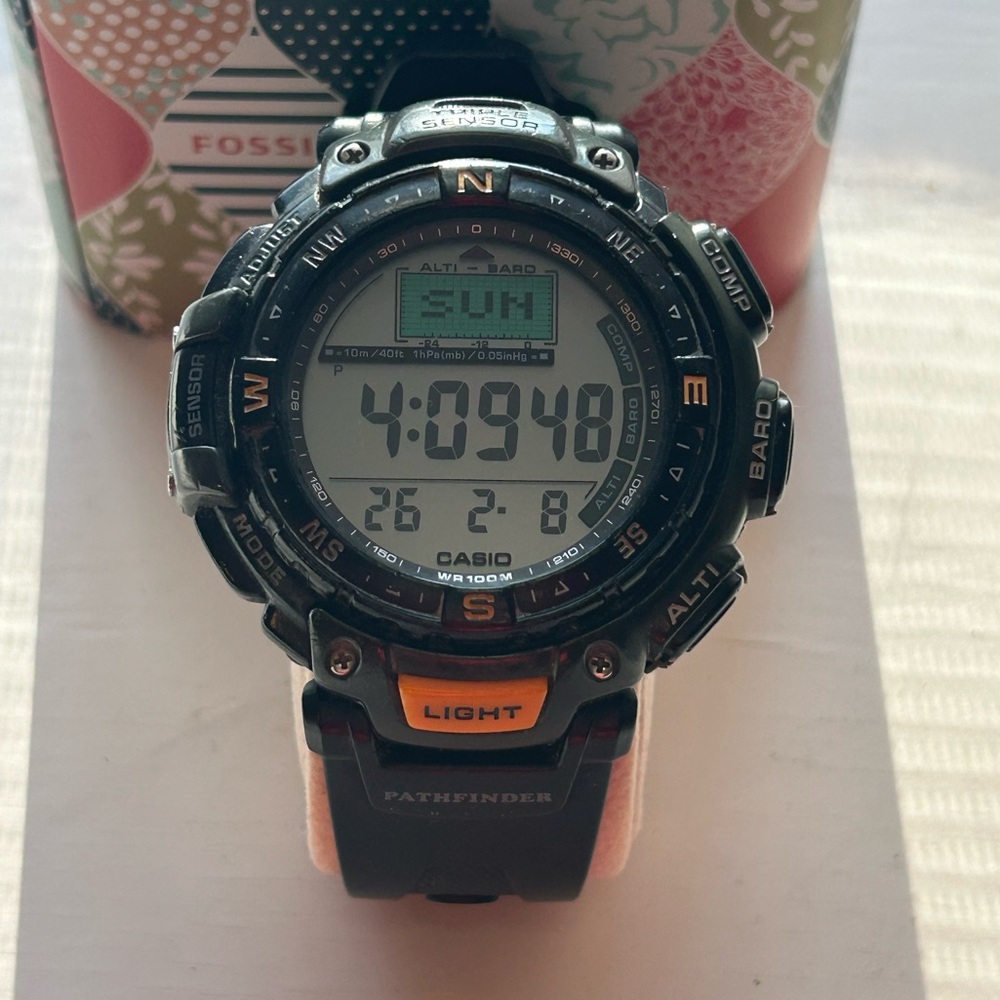 Casio Pathfinder Protrek PRG-40 Triple Sensor Watch, Water-Resistant 100M